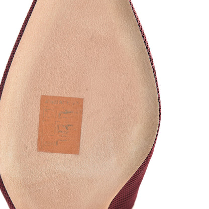 Christian Dior Technical Canvas Ribbon J Adior Slingback 65mm Pumps 37 Rouge Black 11 of 12