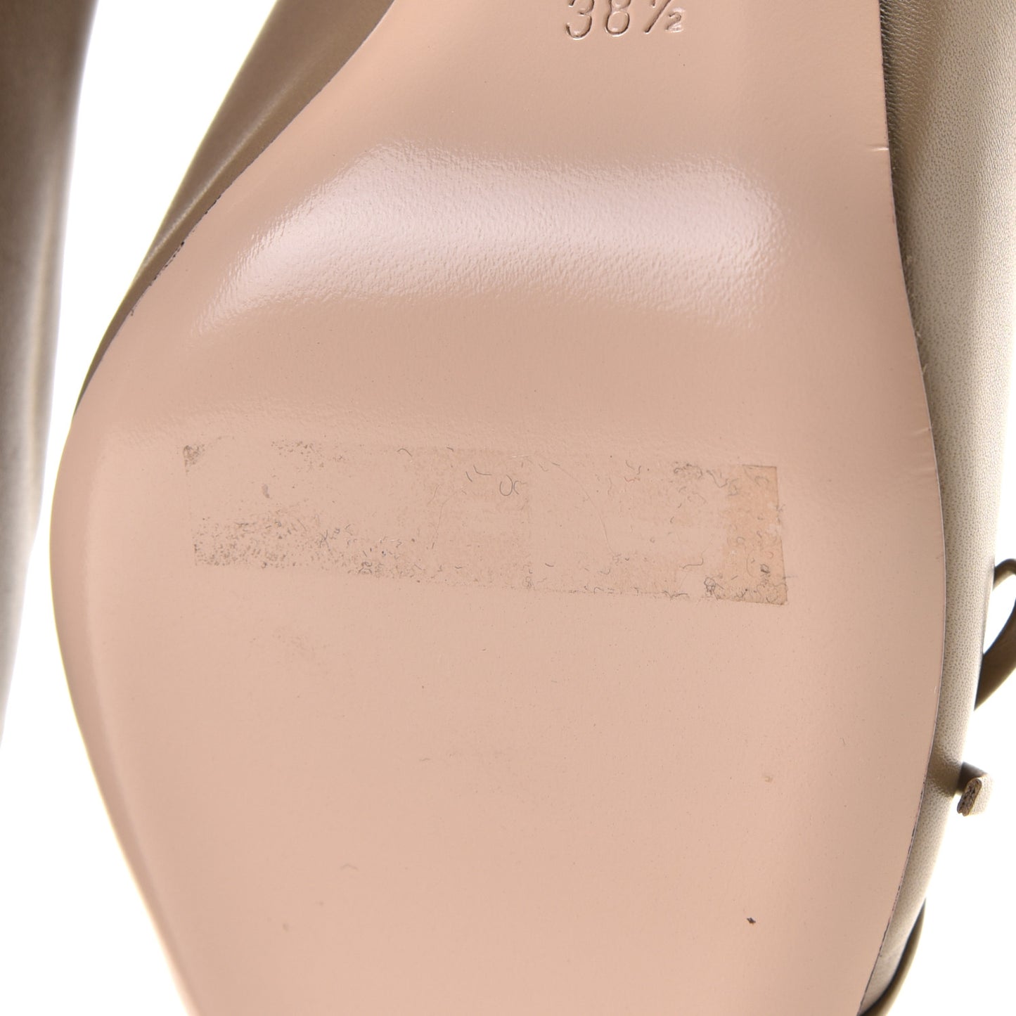 Nappa Bow High Heel Pumps 38.5 Brown