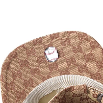 Gucci X MLB Monogram LA Dodgers Baseball Hat 57-61 Beige Ruggine 5 of 7