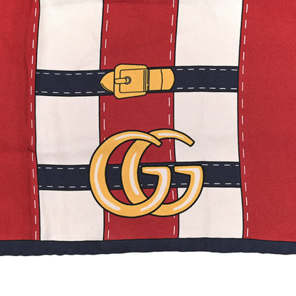 Gucci Silk Trompe L'Oeil Print Scarf White 2 of 3