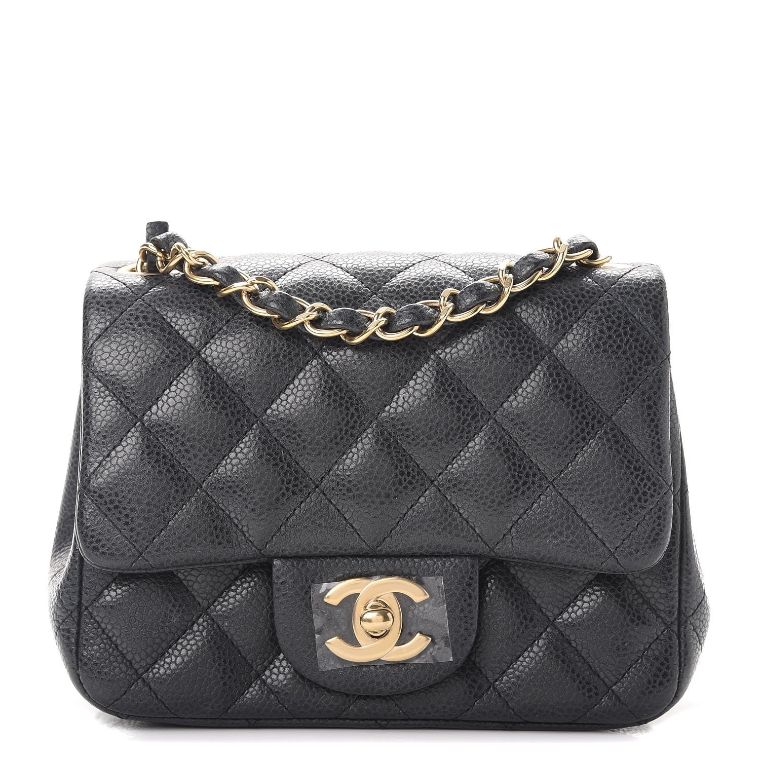 Chanel Caviar Quilted Mini Square Flap Dark Grey 1 of 9