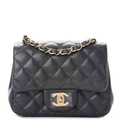Chanel Caviar Quilted Mini Square Flap Dark Grey 1 of 9