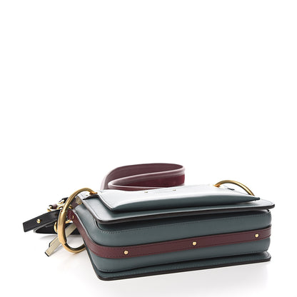 Chloe Calfskin Small Roy Tri-Color Bag Blue 3 of 8