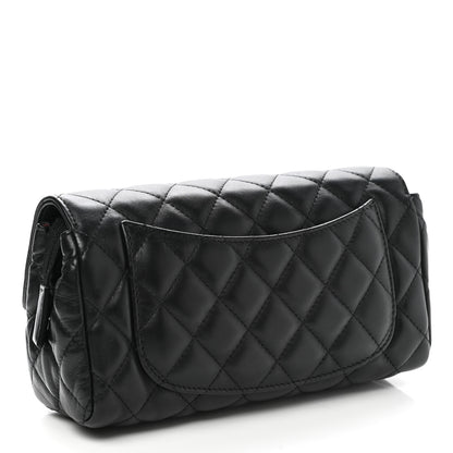Chanel Lambskin Quilted Flap Cosmetic Case Black 3 of 11
