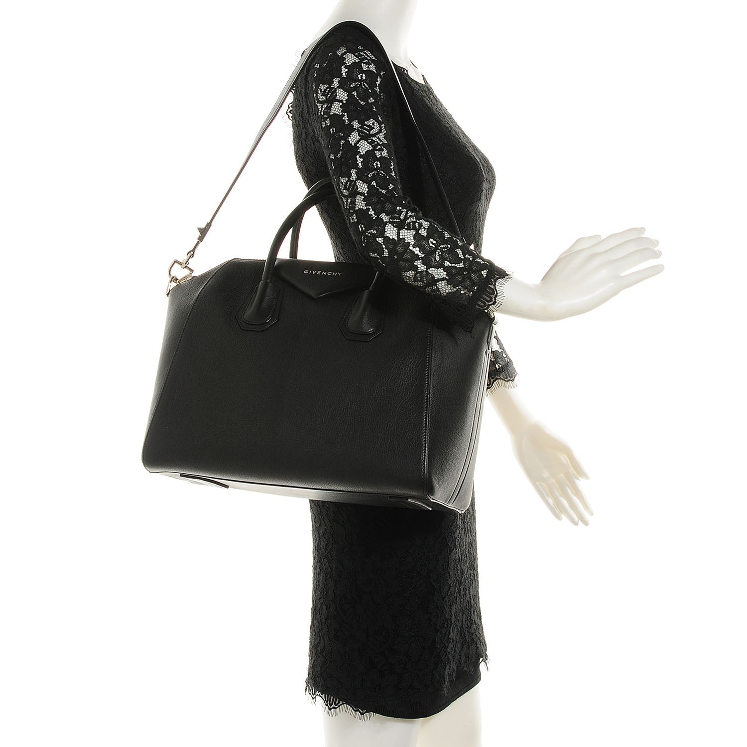 Givenchy Sugar Goatskin Medium Antigona Black 2 of 10