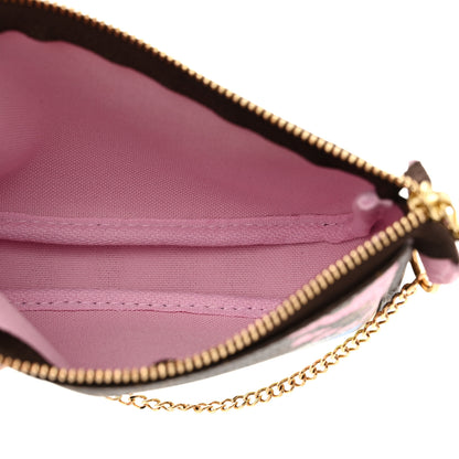 Louis Vuitton Monogram 2021 Christmas Animation Japanese Garden Mini Pochette Accessories Wisteria Pink 5 of 8