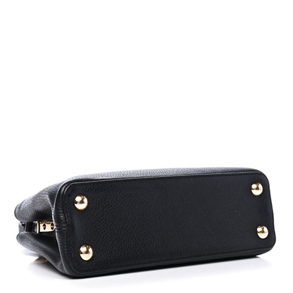 Louis Vuitton Taurillon Capucines BB Black 2 of 5