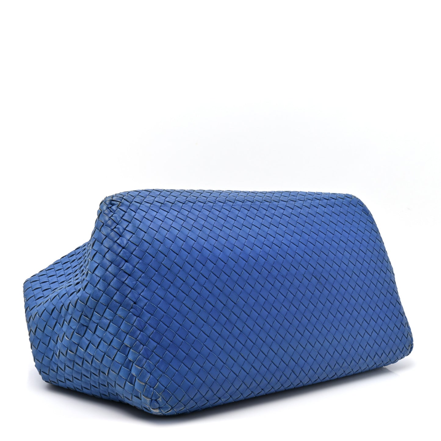 Nappa Intrecciato Brick Tote Celeste