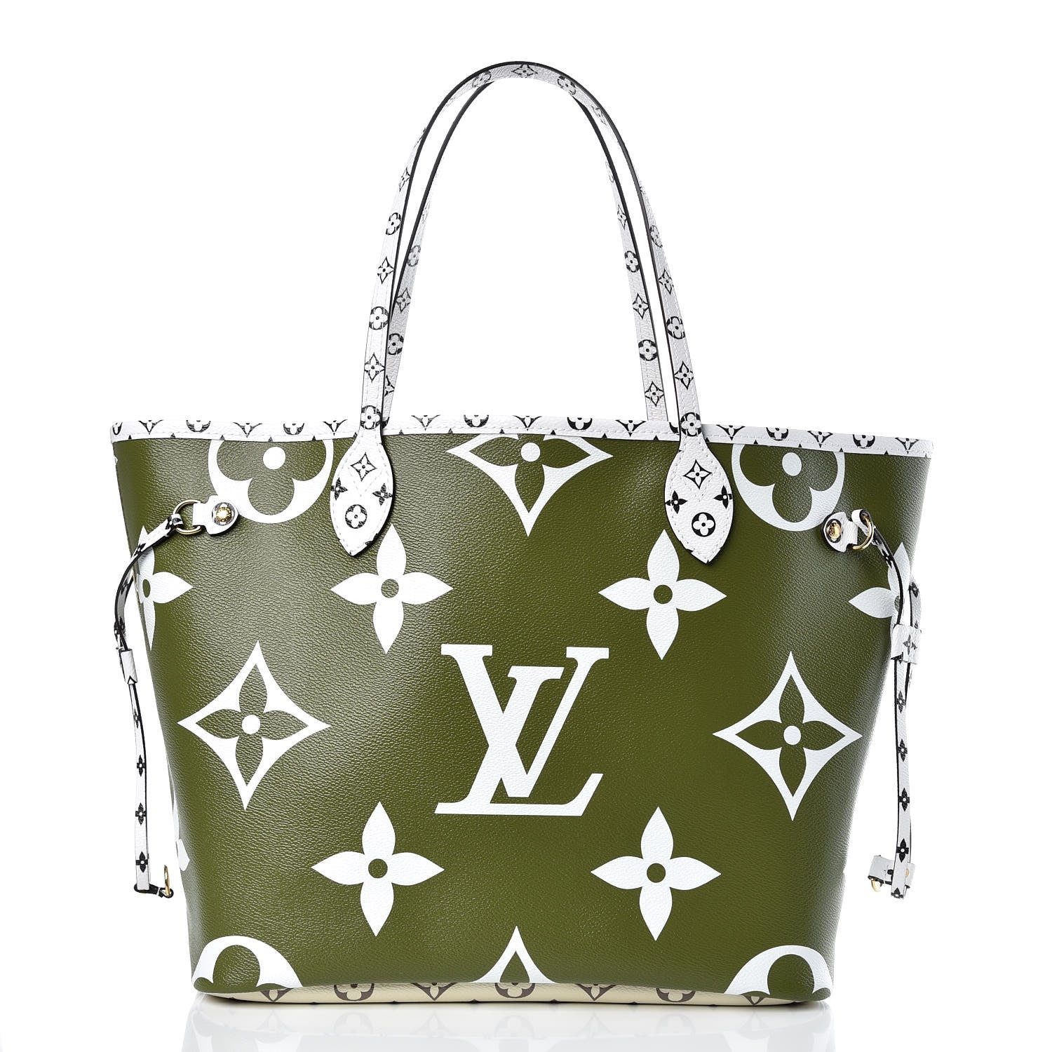 Louis Vuitton Monogram Giant Neverfull MM Kaki 3 of 10
