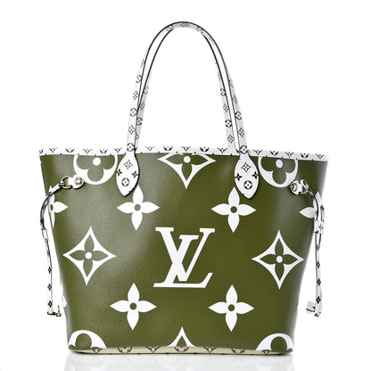 Louis Vuitton Monogram Giant Neverfull MM Kaki 3 of 10