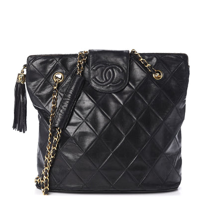 Chanel Lambskin Quilted Shoulder Bag Black 1 of 9