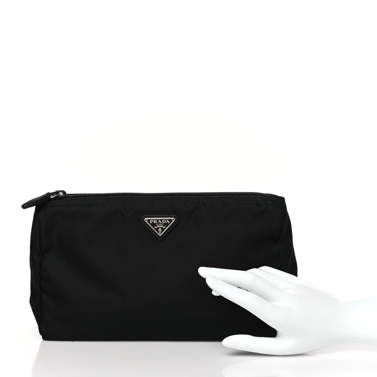 Prada Nylon Tessuto Cosmetic Pouch Black 2 of 9