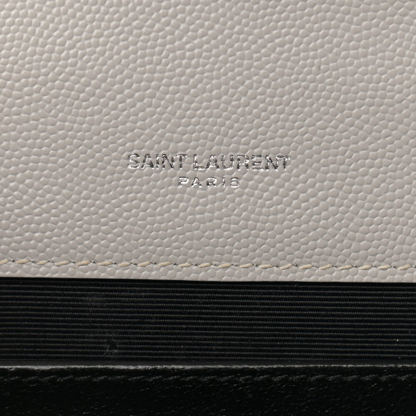 Grain De Poudre Textured Mixed Matelasse Medium Triquilt Monogram Satchel Granite