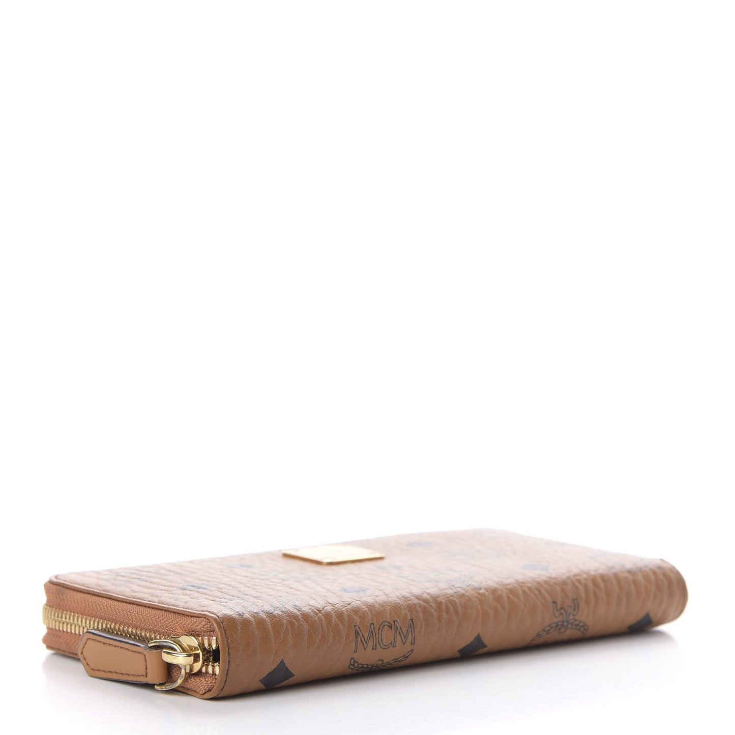 Visetos Large Zip Around Wallet Cognac