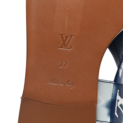 Louis Vuitton Monogram Escale Palma Flat Sandals 37 Blue 7 of 9