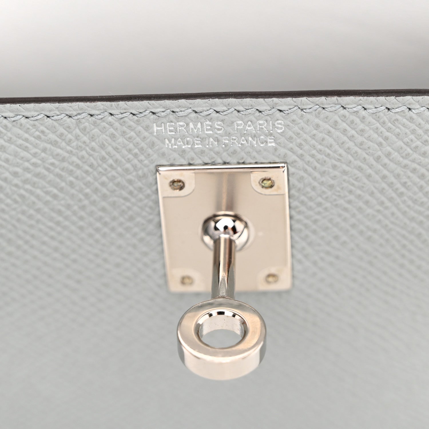 Hermes Epsom Mini Kelly Sellier 20 Bleu Glacier 7 of 11