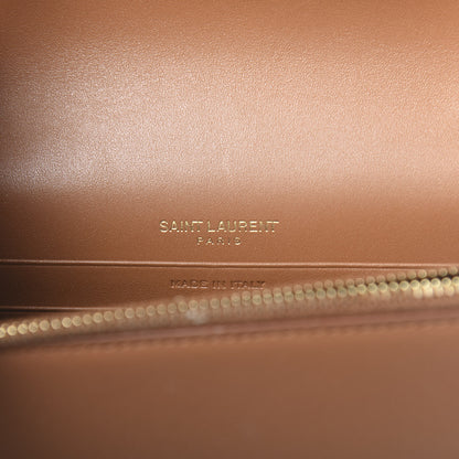 Saint Laurent Smooth Calfskin Classic Monogram Kate Tassel Chain Wallet Brown 6 of 11
