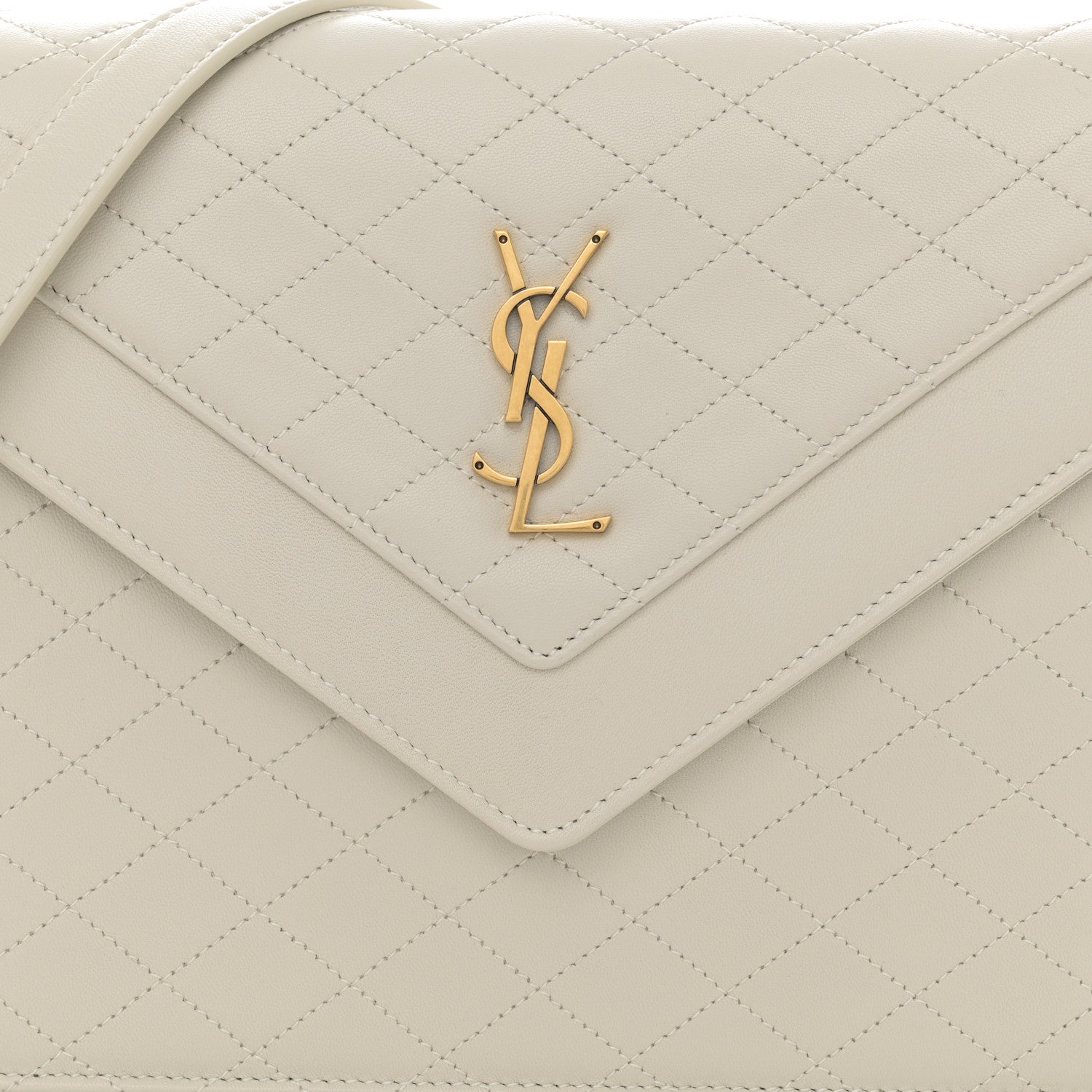 Saint Laurent Lambskin Quilted Mini Gaby Satchel Crema Soft 8 of 11