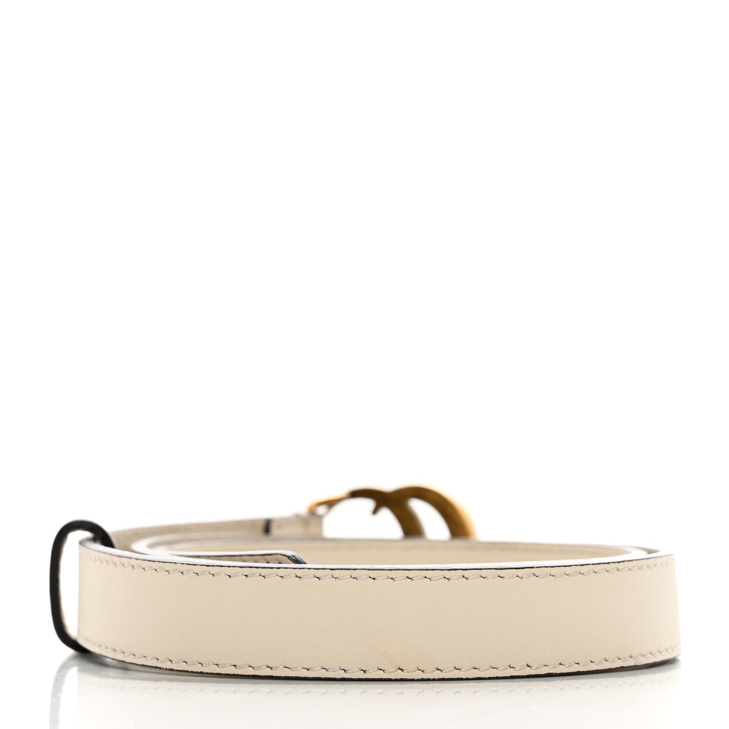 Calfskin Double G 20mm Belt 70 28 Mystic White