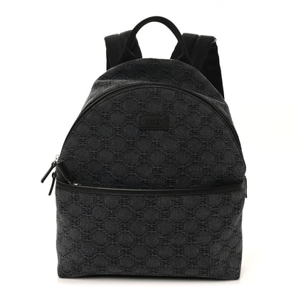 Gucci Denim GG Monogram Childrens Backpack Black 1 of 10