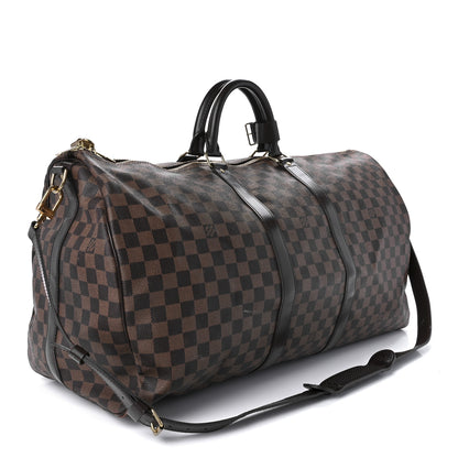 Louis Vuitton Damier Ebene Keepall Bandouliere 55 3 of 13