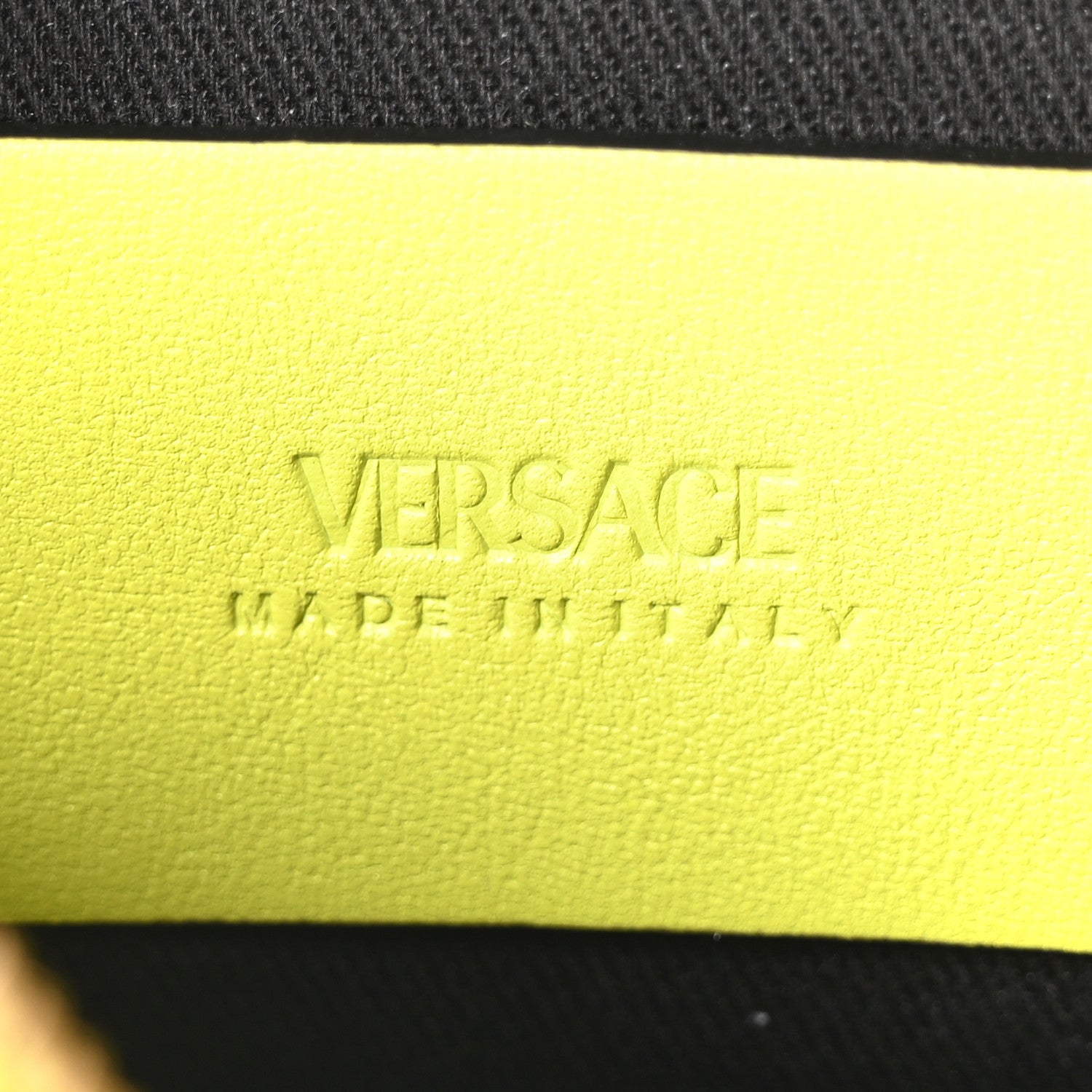 Versace Calfksin Medusa Biggie Messenger Bag Citron 6 of 10
