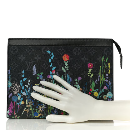 Louis Vuitton Monogram Eclipse Folia Pochette Voyage MM 2 of 9