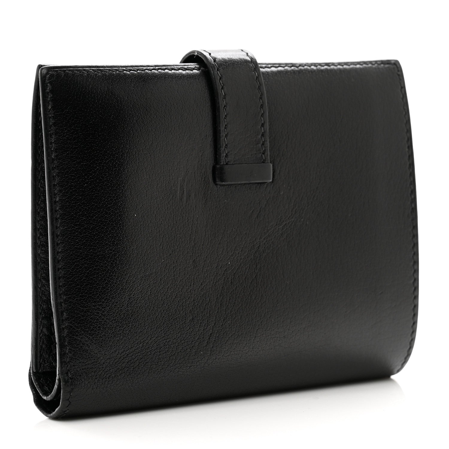 Hermes Evergrain Bearn Compact Wallet Black 3 of 9