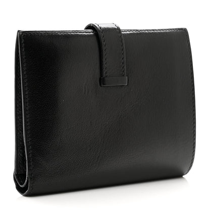 Hermes Evergrain Bearn Compact Wallet Black 3 of 9
