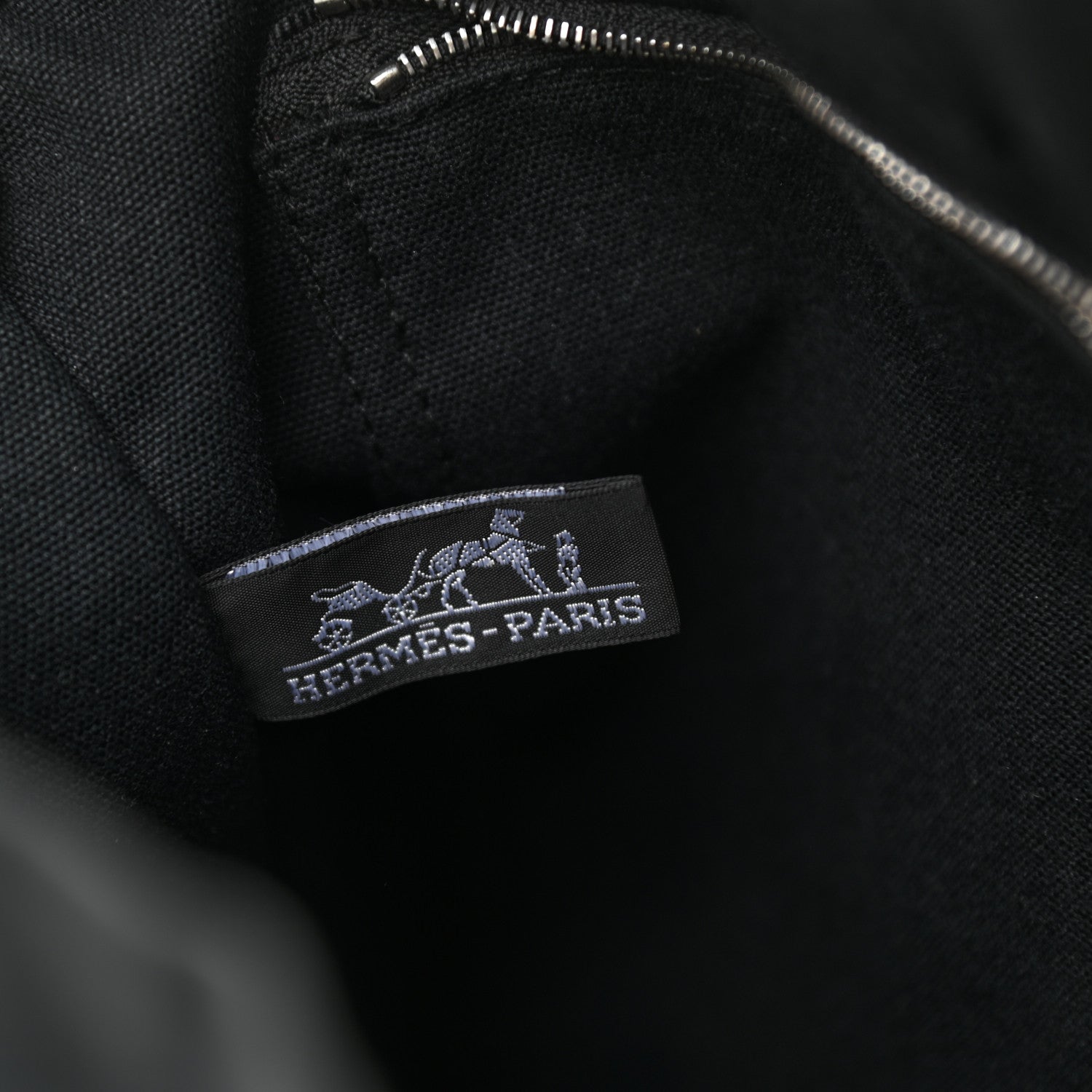 Hermes Canvas Fourre Tout MM Black 6 of 14