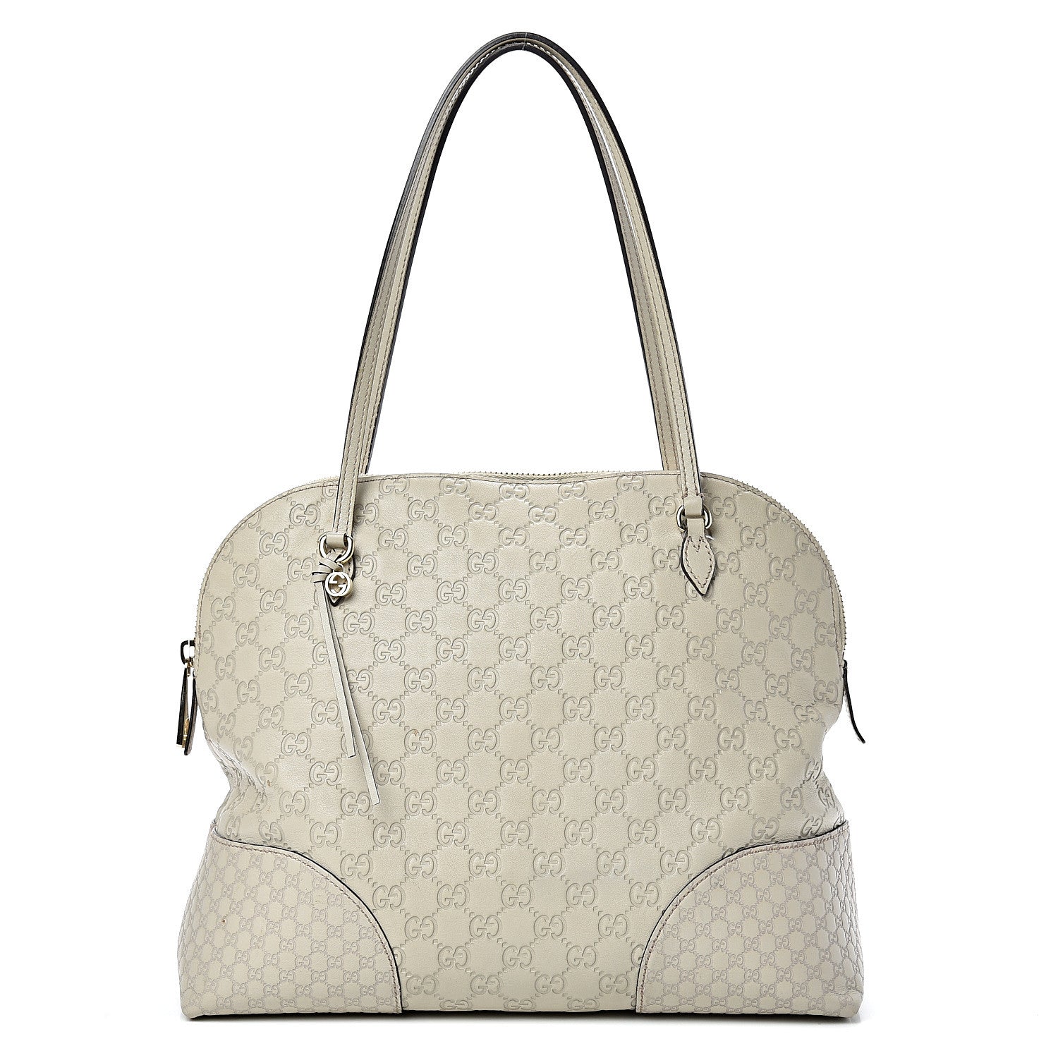 Gucci Guccissima Medium Bree Shoulder Bag Off White 1 of 15