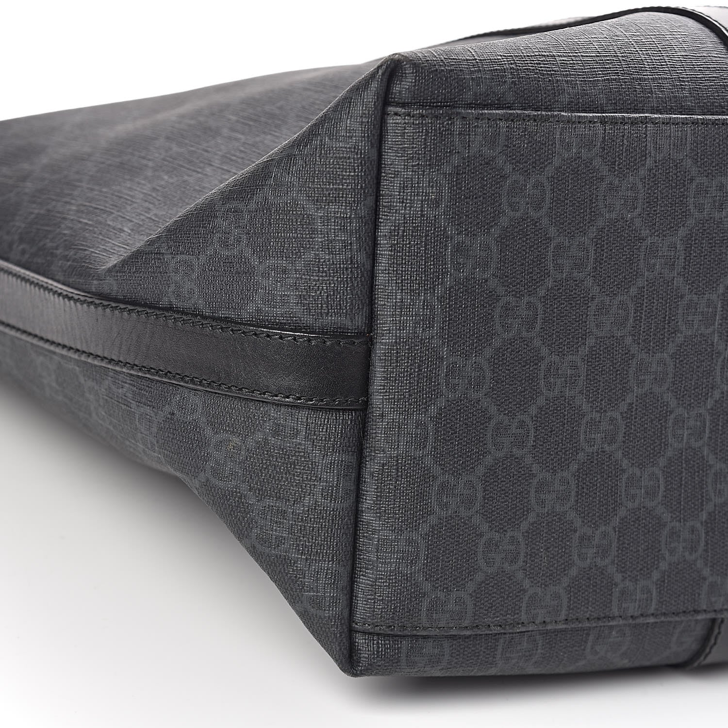 Gucci GG Supreme Monogram Tote Black Grey 9 of 11