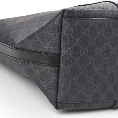 Gucci GG Supreme Monogram Tote Black Grey 9 of 11