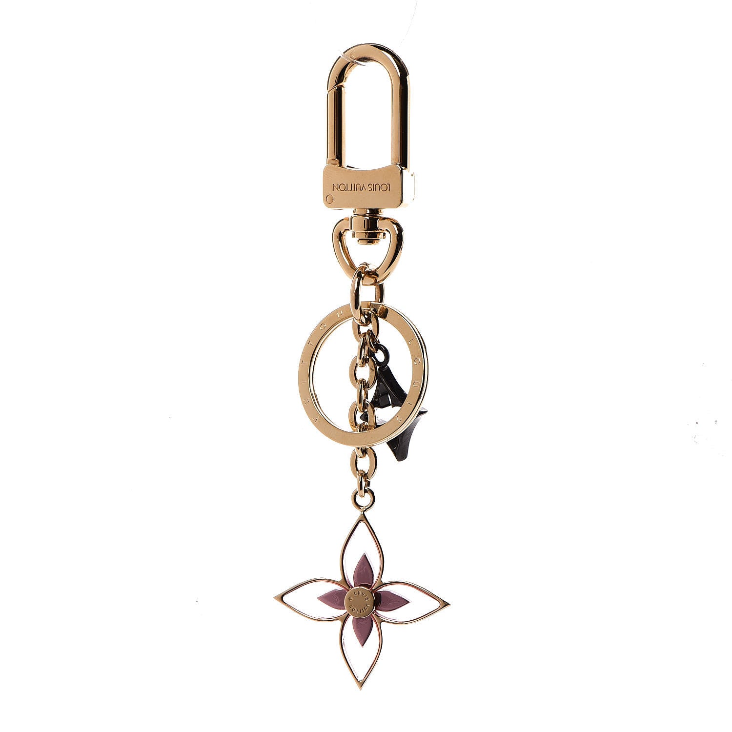 Louis Vuitton Monogram Blooming Flowers BB Bag Charm Key Holder Dore 1 of 3