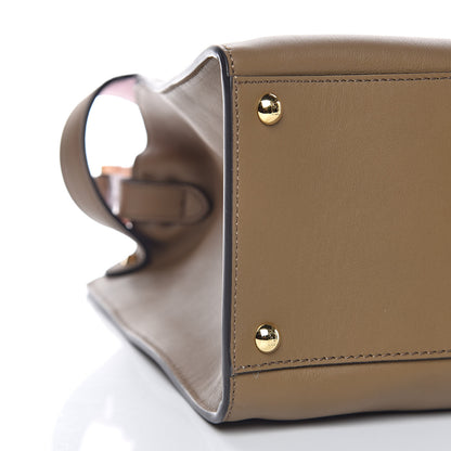 Fendi Vitello Seta Century Large Peekaboo X-Lite Fango Mandorlo 7 of 8