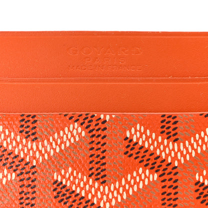 Goyard Goyardine Saint Sulpice Card Holder Orange 6 of 7