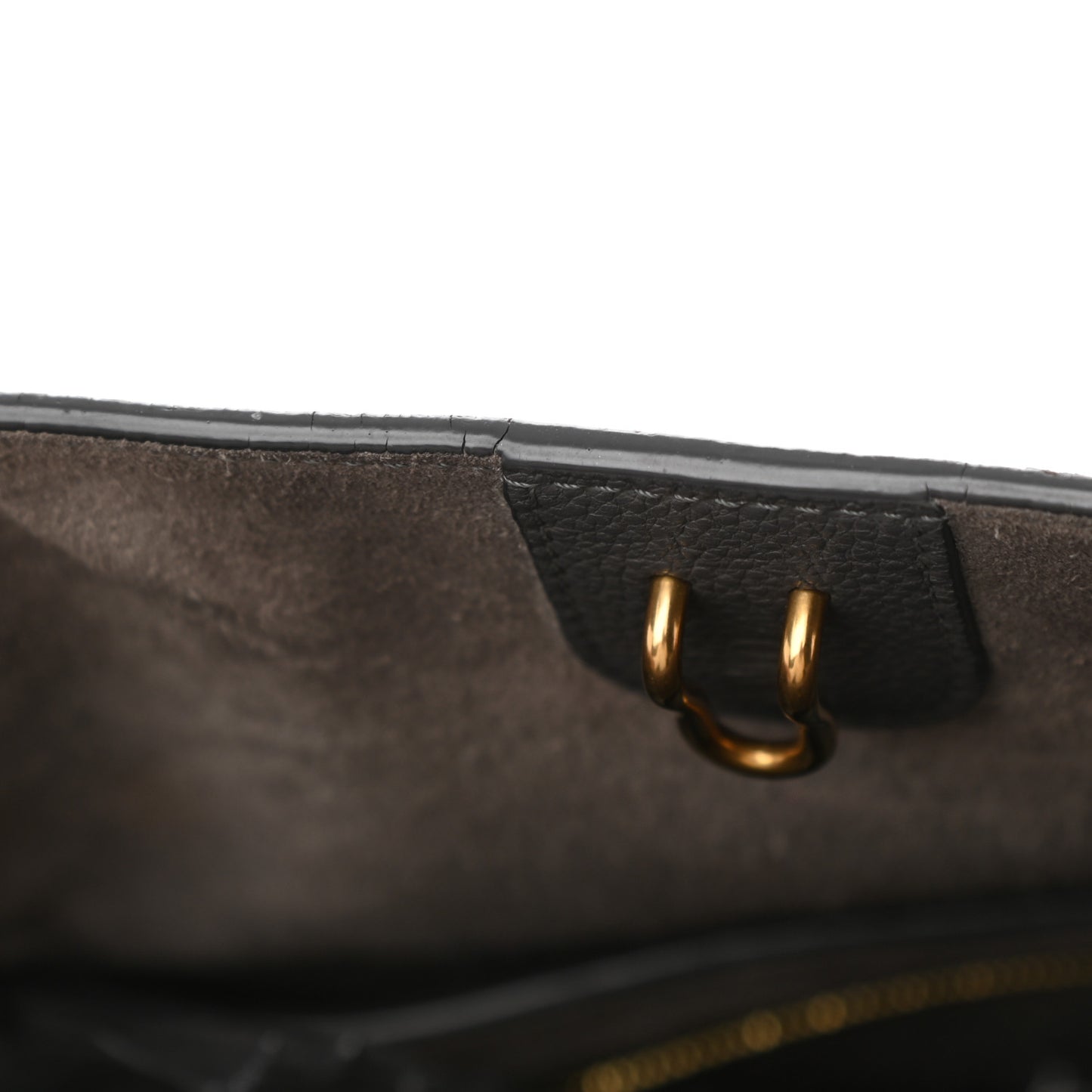 Soft Grained Calfskin Small Sangle Bucket Bag Grey