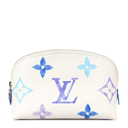 Louis Vuitton Monogram Giant By The Pool Cosmetic Pouch PM Blue 1 of 7