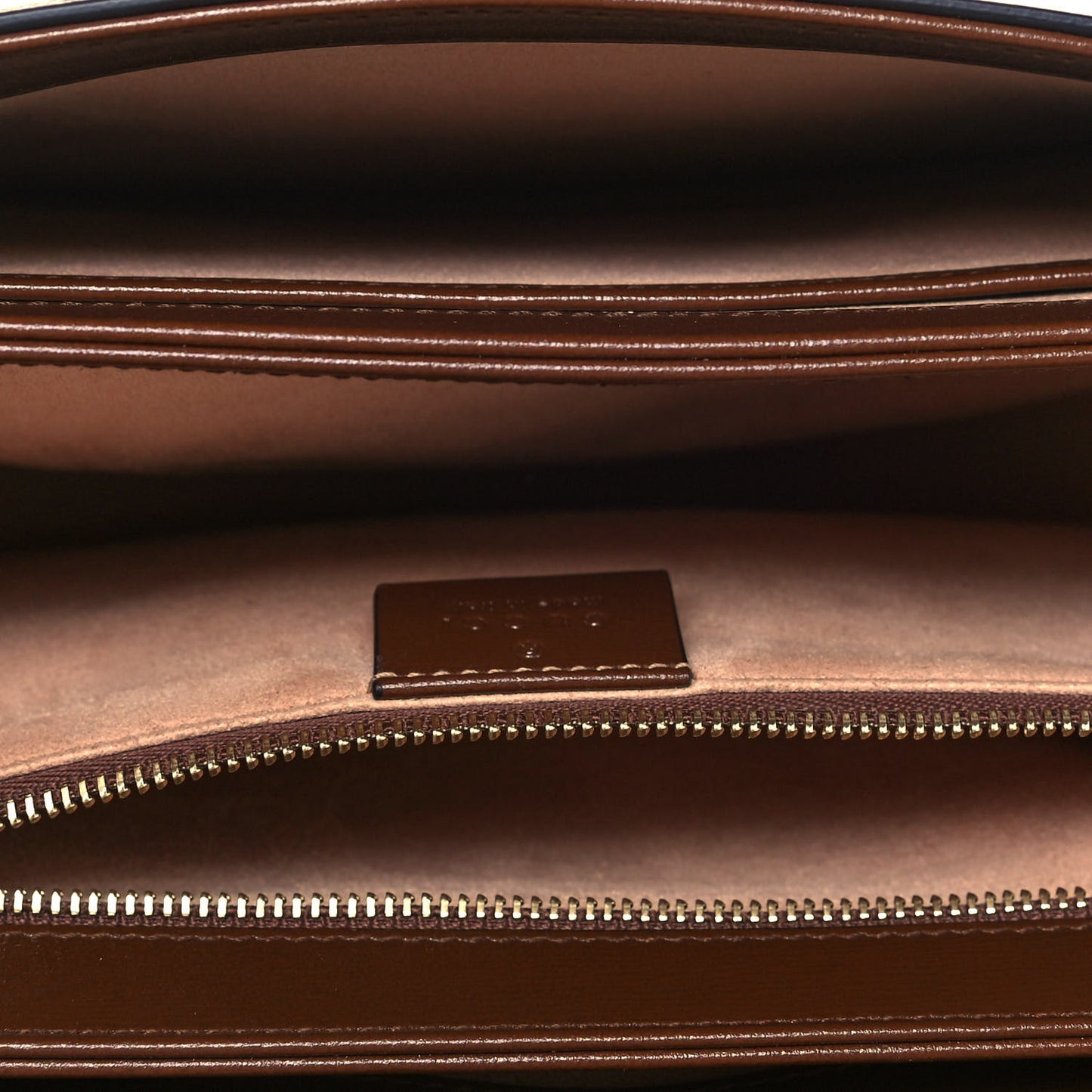 GG Supreme Monogram Horsebit 1955 Shoulder Bag Beige Brown Sugar