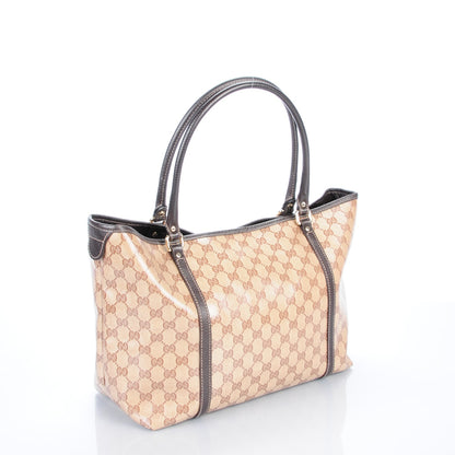 Gucci Crystal Monogram Medium Joy Tote Beige Ebony Testa di Moro 3 of 7
