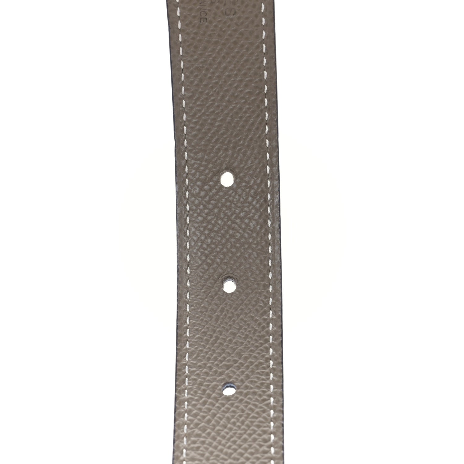 Hermes Swift Epsom 24mm Mini Martelee Constance Belt 80 32 Black Etoupe 4 of 4
