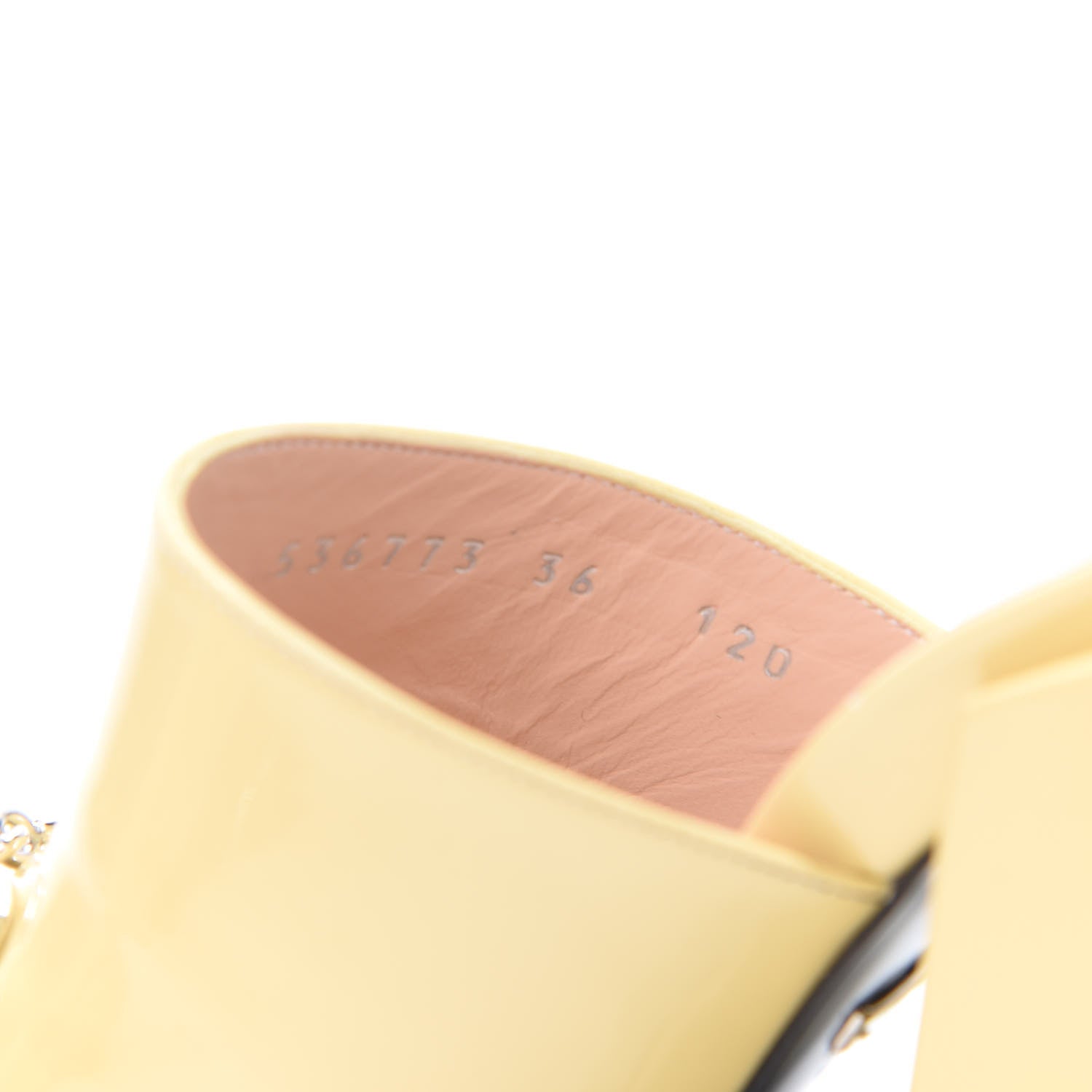 Gucci Patent Lexi Horsebit High-Heel Slide Sandals 36 Burro 8 of 9