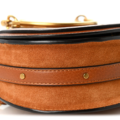 Chloe Calfskin Suede Medium Nile Bracelet Bag Caramel 9 of 10