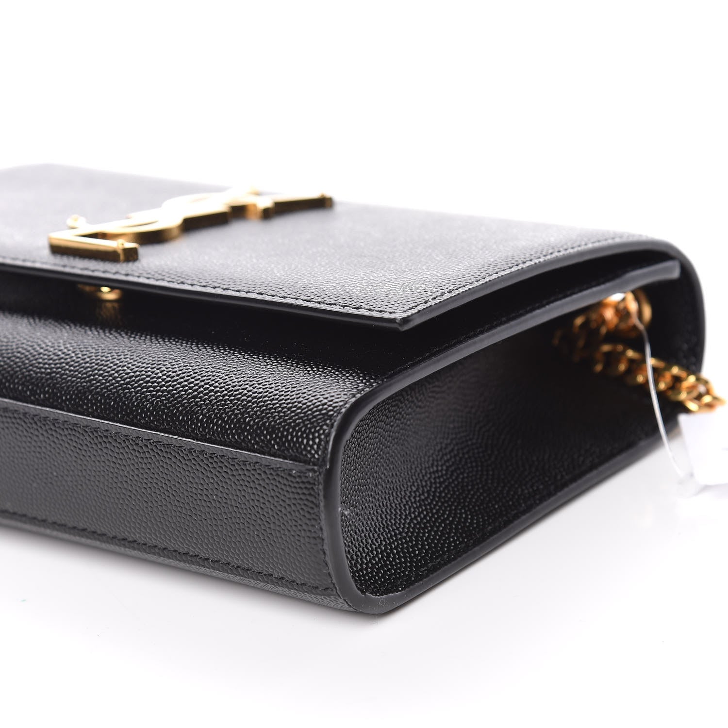 Saint Laurent Grain De Poudre Small Monogram Kate Satchel Black 9 of 10