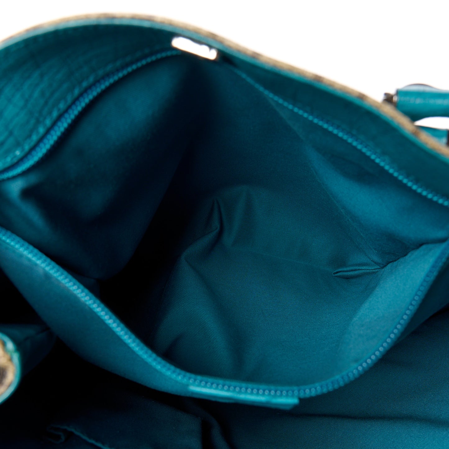 GG Plus Monogram Small Vertical Tote Turquoise