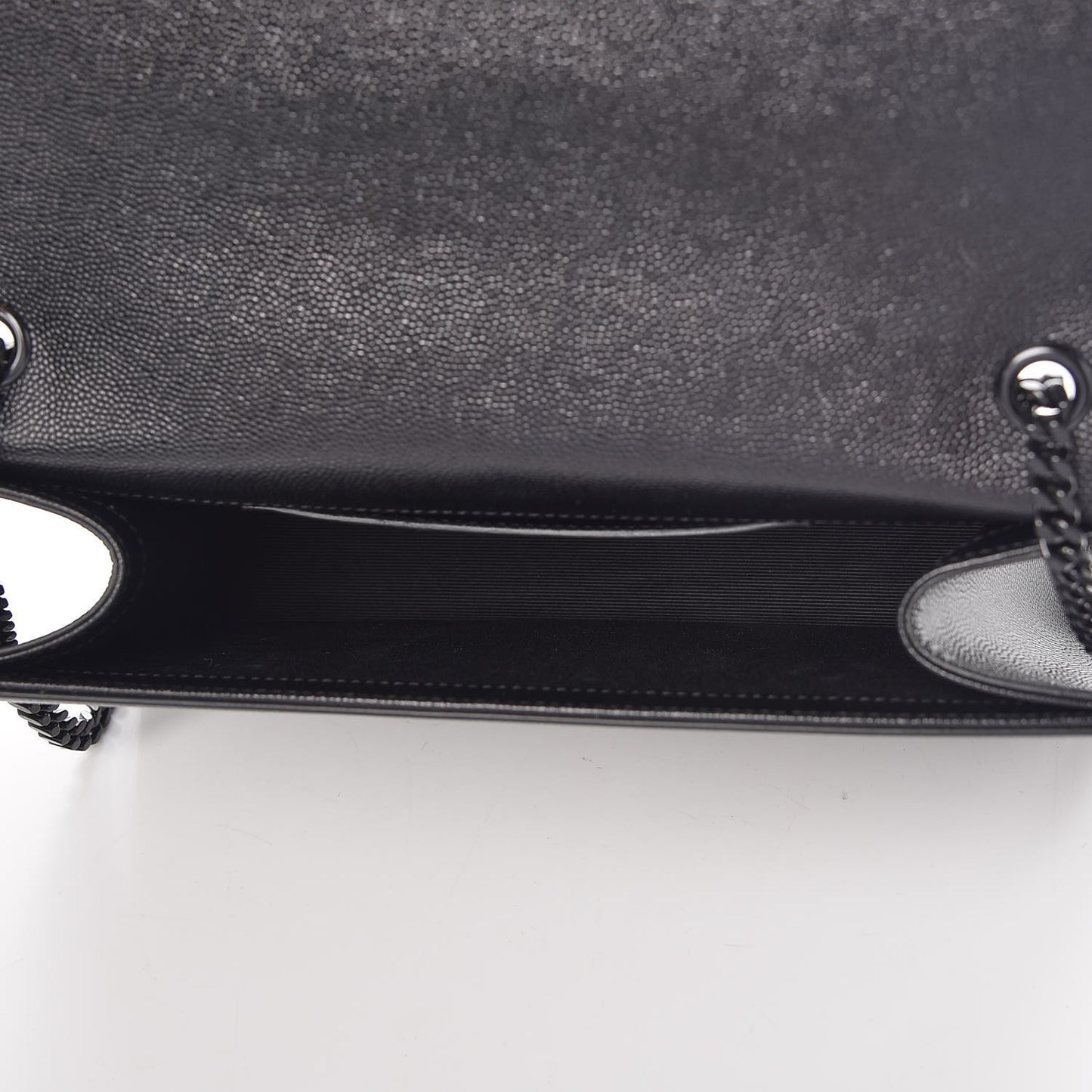 Grain De Poudre Medium Classic Monogram Kate Satchel Black
