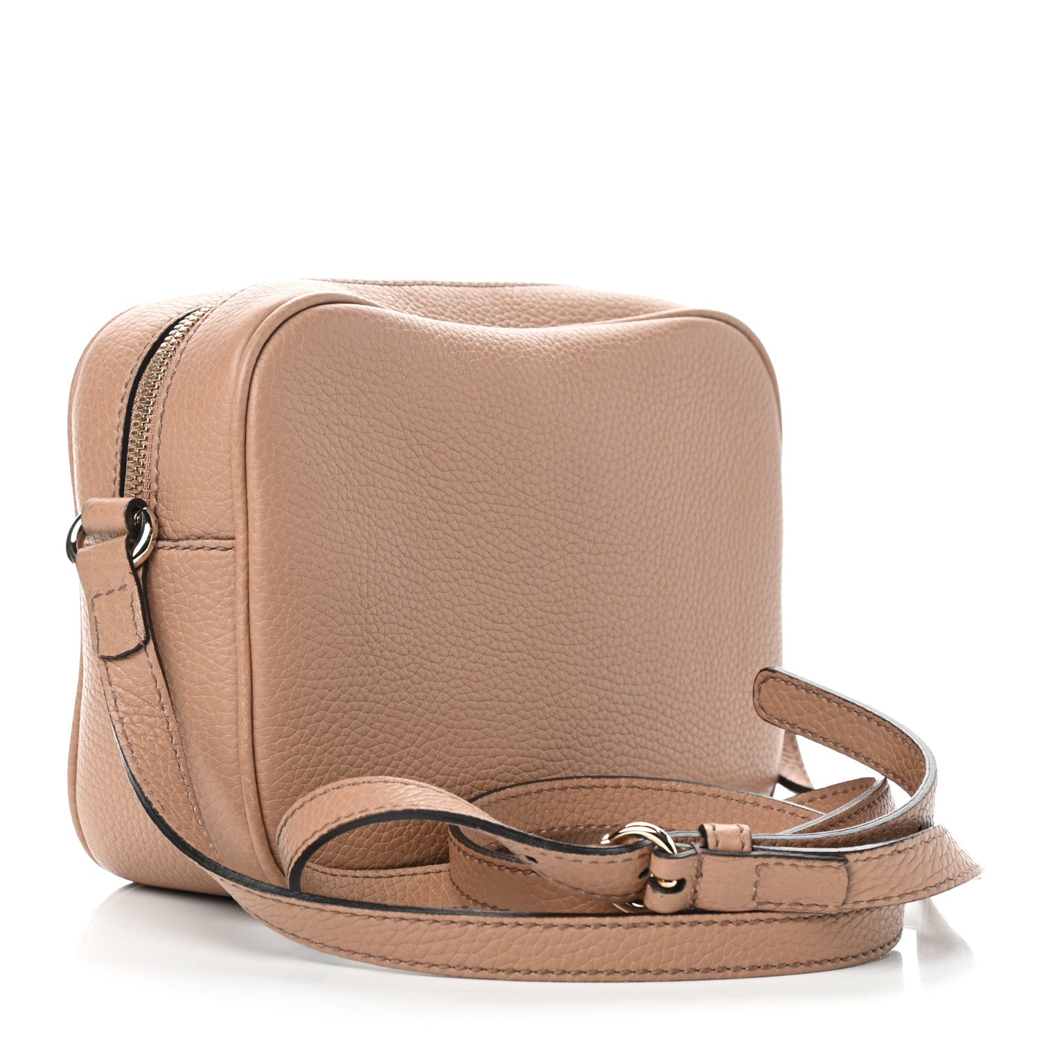 Gucci Pebbled Calfskin Small Soho Disco Bag Camelia 2 of 10
