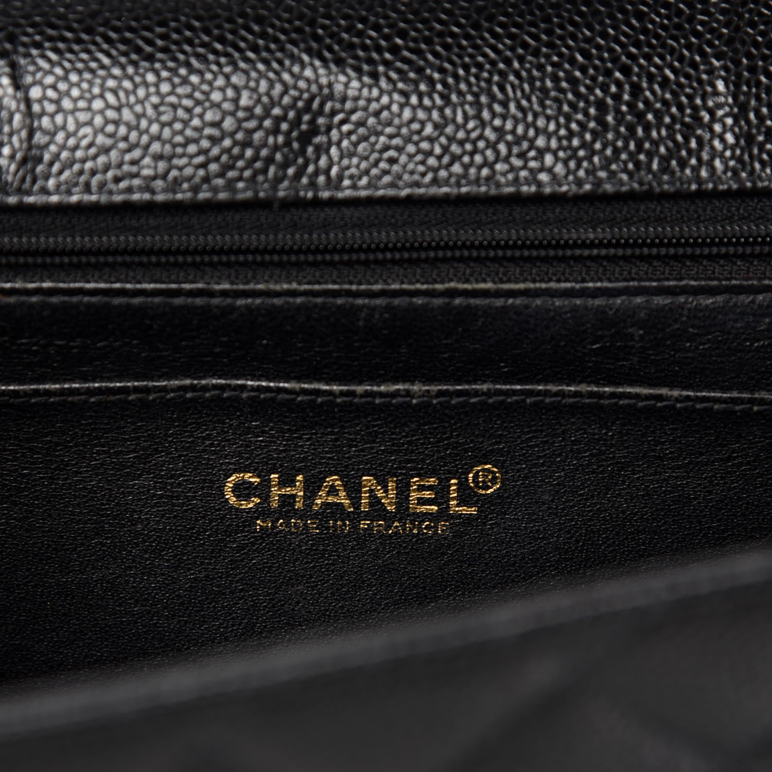 Chanel Caviar Quilted Jumbo Single Flap Black 9 of 12