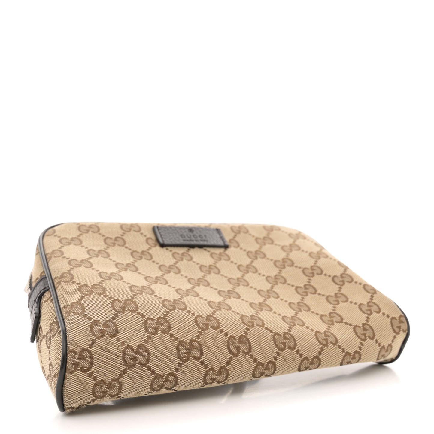 Monogram Dollar Calfskin Belt Bag Beige Ebony Testa di Moro Marrone Scuro