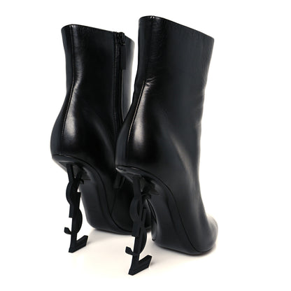 Saint Laurent Nappa Vendome Opyum 110 Ankle Boots 39.5 Black 5 of 10
